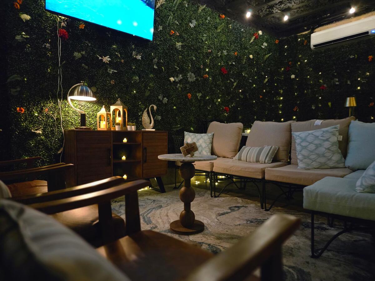 A look inside The Shvitz spa.